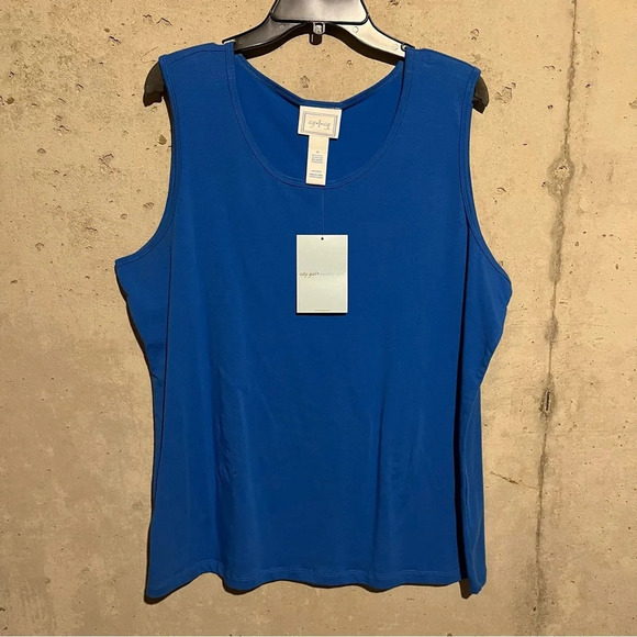 NWT Lot Of 2 City Girl Country Girl Women’s Tank Tops 1X Blue, White - Picture 7 of 10